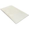 Comart - Tappeto Arredo Puffy - Design Moderno - Lavabile in Lavatrice - Fondo Antiscivolo - Super Morbido - Pelo Corto - Tappeto per Salotto e Camera da Letto - Bianco - Rettangolare 140x180 cm