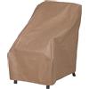 Duck Covers Copertura impermeabile per sedia con schienale alto da 66 cm, impilabile, per mobili da esterno