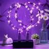 MUXIJIA 2 x luce stringa LED, 40 x LED 4M / 14Ft esterno/interno alimentatore USB impermeabile per camera da letto, cortile, matrimonio, Natale, fai da te, ecc. (Viola)