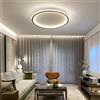Mikeru Plafoniera LED da 60 cm, dimmerabile, rotonda, contemporanea, 3000 K/4500 K/6500 K, 3 colori, sottile lampada da soffitto con telecomando, 10% a 100% per garage, loft, soggiorno