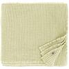 Linen & Cotton Coperta Plaid Copriletto Waffel in Misto Tessuto Enzo - 48% Lino, 52% Cotone, Colore Beige Crema (180 x 230 cm) Copridivano Trapunta Estivo Inverno per Letto Divano Singolo Matrimoniale