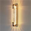 KRUIHAN Applique da Parete Oro LED Tricolore Interno,Lampada a Parete in Cristallo Design Moderno per Camera Comodino,Soggiorno,Bagno Specchio,Corridoio,Scale