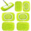 ACOMTUO 6 Pieces Lavabili Panni Riutilizzabili per Lavapavimenti Wet, Cuffietta In Microfibra per Swiffer, Panni Lavapavimenti Riutilizzabili, Panni Cuscinetti per Mocio in Microfibra Di Ricambio