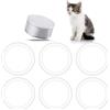 Ajcotahm 6 coperchi per lattine per cibo per cani, 75 mm, riutilizzabili, in plastica trasparente, per alimenti per cani e gatti, per conservare prodotti in scatola