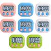 Kellegour Timer Cucina Magnetico Con 4 Colori,8 pz Timer da Cucina Digitale,Cronometro Magnetico con Supporto Pieghevole,Cronometro Conto Alla Rovescia Per Palestra,Sport,Esami,Giochi,Sport Studio