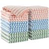 JOYMOOP Panni in microfibra, riutilizzabili e lavabili, 18 pezzi, 25×25 cm | per la pulizia|asciugamani e strofinacci da cucina|assorbenti|senza aloni né pelucchi|ideali per vetri, specchi e stoviglie
