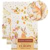 Maison d' Hermine Set di 3 strofinacci da cucina in 100% cotone, 69,8 x 50,8 cm, riutilizzabili, assorbenti, con passante per appendere, per cucina, casa, sala da pranzo, cocktail party (zucca