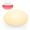 MAHYKO Luce a forma di uovo per la cameretta, luce notturna per neonati con timer da 1/3/6 H, luce notturna in morbido silicone senza BPA con cambio di colori, lampada notturna dimmerabile per bambini, luce