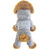 LifeWheel Felpa con cappuccio per cani, tuta in pile con bottoni, vestiti per cani, cappotti per cani, pigiami per cani, pigiama invernale in caldo cotone per cuccioli con cappuccio a 4 gambe, vestiti per cani