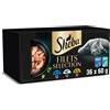 Sheba Cibo per gatti adulti SHEBA Filets gusti assortiti in salsa Vaschette 6x60g, confezione da 6