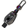 Happyit Custodie di Copertura Della Chiave Dell'auto in Lega di Zinco per Mercedes Benz A C E S Class GLA CLA GLK GLC CLS W204 W463 W176 W251 W205 AMG (3 Pulsanti Colore Opaco)