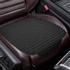 EZVEZS Coprisedile anteriore per auto, antiscivolo, morbido e traspirante, cuscino protettivo con tasca portaoggetti, in lino minimalista, universale, per auto, SUV, colore: nero