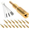 Windance Kit da 16 pezzi per carburatore a getto lento in ottone #10 - #47.5 adatto per carburatore Mikuni HSR RS HS TM VM28/486 con 5 aghi per la pulizia, 5 spazzole, jet pilota ad alta precisione