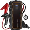 LAIVIYA Avviatore Batteria Auto, 7000A Avviatore Emergenza per Auto/Moto, 12V Booster Avviamento Autos con Torcia a LED e Uscita USB Rapida (Fino a 6.0L Benzina o 3.0L Diesel) Emergenza Jump Starter