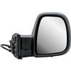 LONGLING Specchietto Laterale Destro Elettrico Riscaldabile Manuale Pieghevole Nero Opaco Copertura per Citroen Berlingo Peugeot Partner Opel Combo Toyota ProAce City 2016-2024 Fiat Doblo