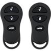 OTOTEC 2 custodie di ricambio per chiave auto, compatibili con Jeep Dodge, compatibili con Chrysler