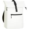 GLAMEXX24 Zaino da uomo e donna, rolltop per computer portatile, 15,6 pollici, impermeabile, zaino per la scuola, per il tempo libero, per scuola, business, ciclismo, sport, viaggi, bianco
