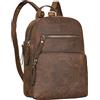 STILORD Fabienne Zaino Donna Pelle Vera piccolo Vintage Borsa de Trasporto tracolla regolabile Leggera Borsa da giorno Quotidiano Colore:colorado - marrone