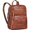 STILORD Fabienne Zaino Donna Pelle Vera piccolo Vintage Borsa de Trasporto tracolla regolabile Leggera Borsa da giorno Quotidiano Colore:brandy - cognac