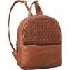 STILORD Lavinia Zaino da Giorno Donna Pelle Daypack Vintage Zainetto Piccolo Backpack Casual Pratico Elegante Zaini da Viaggio in Cuoio Autentico Colore:mocca - marrone scuro