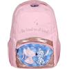 sarcia.eu DISNEY Stitch IRRIGIDITO Zaino scuola, BORSA scuola per ragazze, tasca per LAPTOP 41x30x15cm (Rosa Stitch Angel)