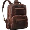 STILORD 'Tatum' XL Zaino Uomo Porta Pc 15-16 Pollici Pelle Vintage Zaino Lavoro Transpirante Schiena Borsa Grande per Valigie Viaggi Lavoro Scuola, Colore:kansas - marrone