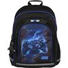 sarcia.eu Zaino scuola imbottito blu-nero per ragazzo, con catarifrangenti, per gamepad 40x29x20cm, 23l (Nero-blu Gamer)