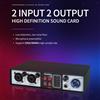 Mixer audio 2 in 2 uscite Mixer digitale Driver USB portatile leggero Mixer 48V