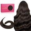 WENNALIFE Extension in capelli veri, 40 cm, 50 g, 50 g, colore marrone cioccolato, con bonding alla cheratina, extension vere, capelli veri, extension invisibili