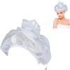 YiXuTag Cuffia Net Plopping Per Asciugare Capelli Ricci, Net Plopping Cap,Cappuccio a rete per asciugare i capelli ricci,la cura dei capelli Net Plopping Bonnet,Bonnet Net Plopping Cap Adjustable,con coulisse