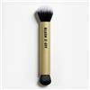 MOYOU LONDON Duo Blush Brush - Pennello a doppia estremità per crema e polvere, setole sintetiche ultra morbide, pennello vegano e cruelty‑free per fard, bronzer e scolpire