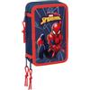 safta SPIDER-MAN - Astuccio scuola con 37 utili inclusi, astuccio per bambini, ideale per bambini dai 5 ai 14 anni, comodo e versatile, qualità e resistenza, 12,5 x 5,5 x 19,5 cm