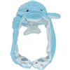 JOYHY Ragazza Adulte Felpa Spostamento dell'orecchio Earflap Cappelli Delfino blu