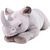 capybaraflying Peluche realistico di rinoceronte bianco di Cambrian Paleontology,serie di simulazione realistica di animali selvatici, morbido e coccolabile, compagno di gioco (55 cm/21.6in)