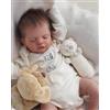 WKYUWS Bambole Reborn - Bambole Reborn Femmina 50cm, Bambola Neonata Realistica con Corpo Morbido, con Vestiti e Accessori per Bambini dai 3+