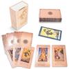 YIMINGOUFEI Tarocchi Inglesi Waite in Oro Rosa, 78 Carte Tarot in PVC Impermeabile con Guida da 36 Pagine, Mazzo Divinazione per Principianti, Nasturzio