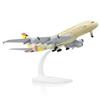 QIYUMOKE Airbus A380 1:300 UAE/Etihad modellino di aeroplano in metallo pressofuso con supporto Sky Jumbo Airliner kit modello in lega per gli appassionati di aviazione regalo
