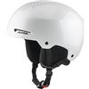 Alpina Arber - Casco da sci leggero e di alta qualità per adulti, con paraorecchie removibili, assorbimento ottimale degli urti, white-metallic gloss, S (51-55)