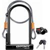 Kryptonite Lucchetto a U Keeper Std W/ 4' Flex | Lucchetto antifurto per bici con cavo flessibile| Livello di sicurezza 5/10| Per un grado di sicurezza moderato | Dimensioni 10,2 cm x 20,3 cm