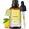 AVD ORGANICS Olio essenziale di limone 30 ml | puro naturale spremuto a freddo e non diluito | uso in aromaterapia | diffusori per migliorare l'umore | 1 fl. oz