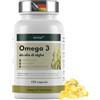 EXVital® Omega 3 da olio di alghe, vegano, 120 capsule softgel, 2000 mg con 600 mg di DHA e 300 mg di EPA al giorno, ottenuto da alghe sostenibili, altamente dosato e testato in laboratorio