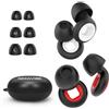 NEXAVIBE 2 Coppie di Tappi Auricolari Anti-Rumore 33dB per Sonno, Concerti, Moto, Lavoro e Viaggi - Tappi in Silicone Riutilizzabili per Adulti con Custodia - 3 Taglie per Tutti gli Orecchi