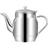 Hemobllo Oliera inox filtro bottiglia per conservare olio, design ergonomico per cucina, 500 ml, filtro anti detriti