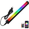 BOSITE 10W Barre LED RGB,Luce d'Atmosfera RGB con Telecomando 360° & APP ,16 Milioni di Colori Regolabile 28 Modalità,Funzione Temporizzazione,Modalità Musica