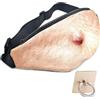 BAMOMBY White Elephant Gifts Funny Gag Gifts,3D Men Beer Fake Belly Dad Bag Waist Packs,Waterproof Fanny Pack Unisex for Father's Day,Christmas,Stocking Stuffers for Men Boyfriend Husband Him Friend Dad