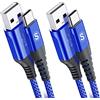 sweguard Cavo USB C [2 Pezzi, 1m] Cavo Tipo C Ricarica Rapida per iphone 17 16 15 Plus Pro Max,Samsung Galaxy S26/S25/S24/S23/S22/S21/S20,So ny,Xiaomi,Hua wei,Google Pixel e altri dispositivi Android USB-C