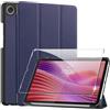 CAUHENYEE Custodia per Lenovo Tab One 8.7 Cover, Set Protettivo Tablet con 1 Proteggi Schermo, Funzione Supporto Verticale, Cover Protettiva per Lenovo Tab One 8.7 - Blu