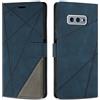 SONWO Cover per Samsung Galaxy S10e, Flip Caso in PU Pelle Case Cover Custodia con Slot per Schede e Supporto Stand per Samsung S10e, Blu