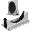 Psitek Regolabile Supporto Verticale Alluminio per Mac Mini, Compatibile con laptop e mini PC,Larghezza dello slot regolabile(10-52 mm)