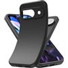 YESARMOR Nero Cover Silicone Morbido Custodia - per Google Pixel 9, Anti Ingiallimento, Silicone morbido TPU, Custodia dal Assorbimento degli Urti